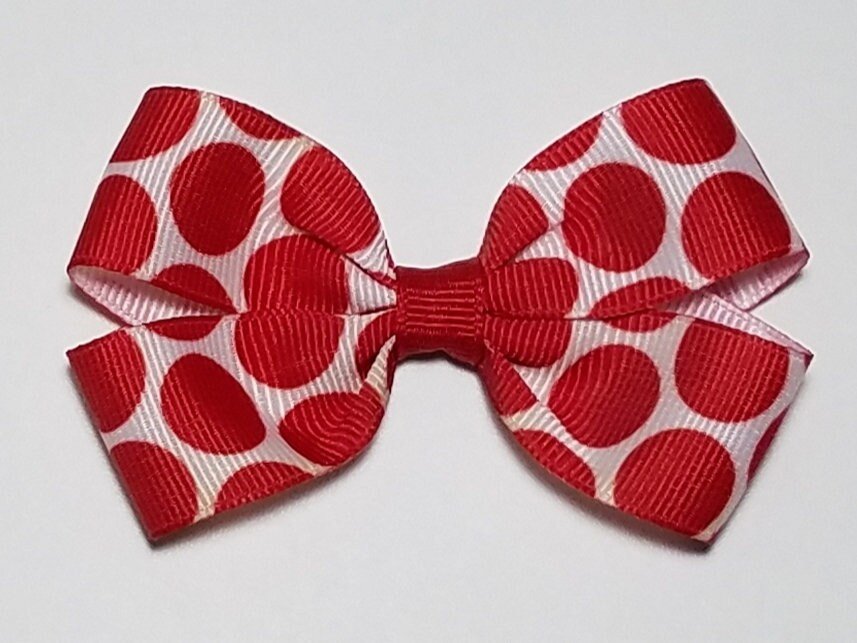 3" Red Polka Dot 