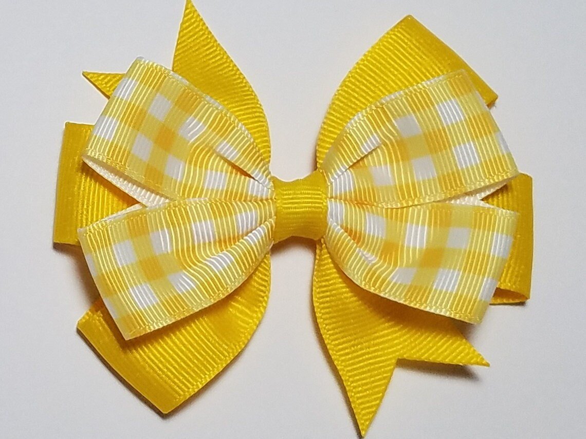 3.5" Yellow Gingham 