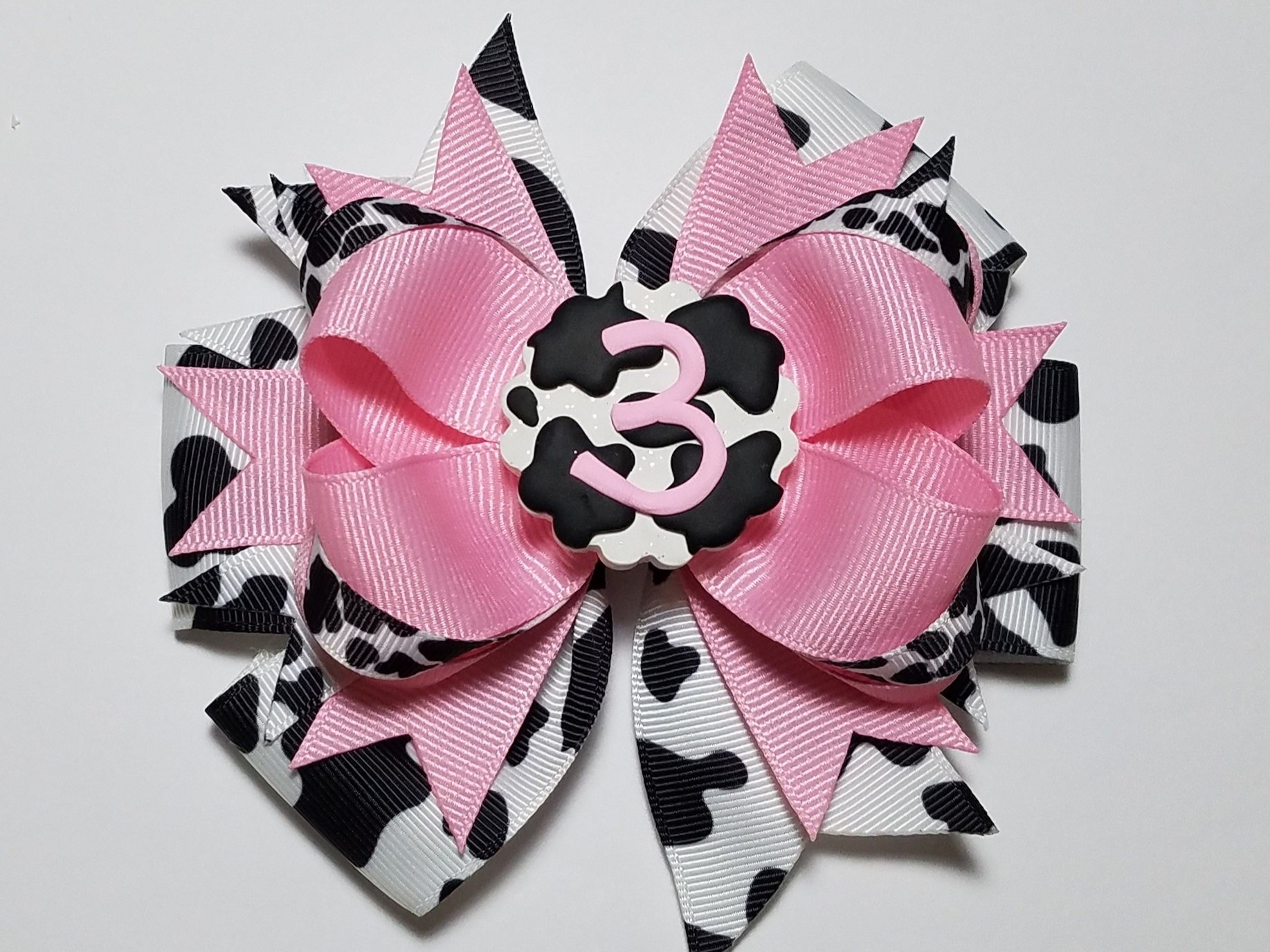5" 3rd Birthday Cow 