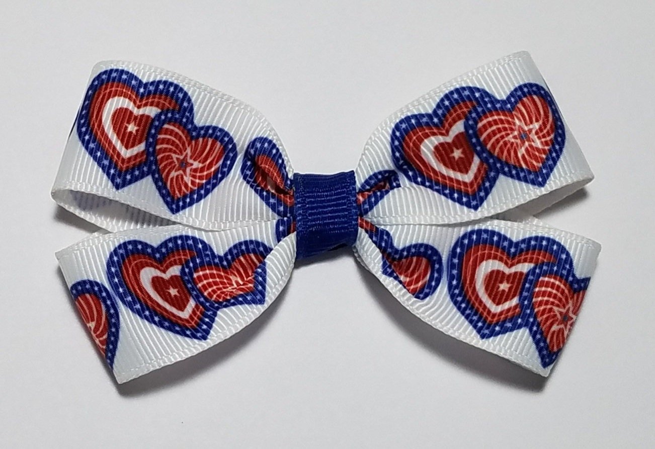 3" Patriotic Hearts 