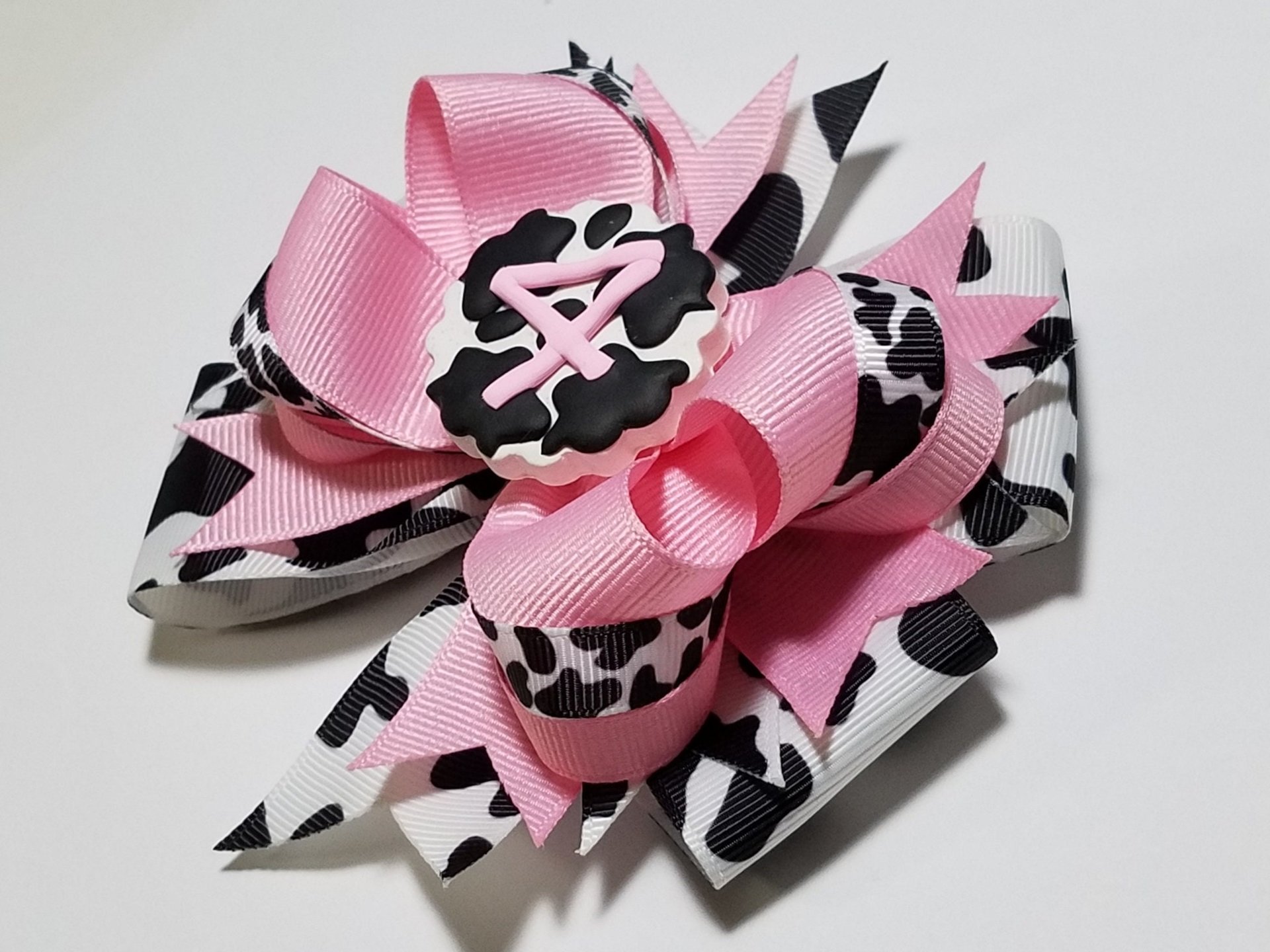 5" 4th Birthday Cow Print