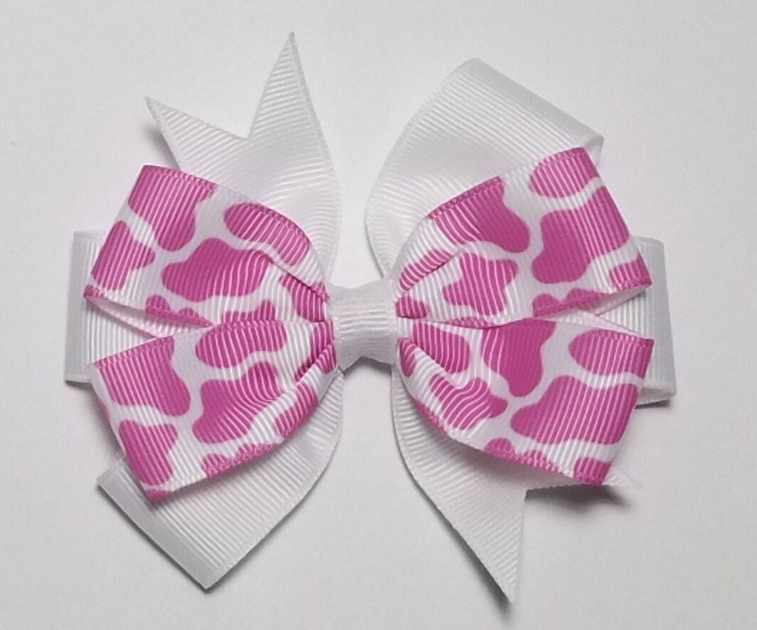 3.5" Pink Cow Print 