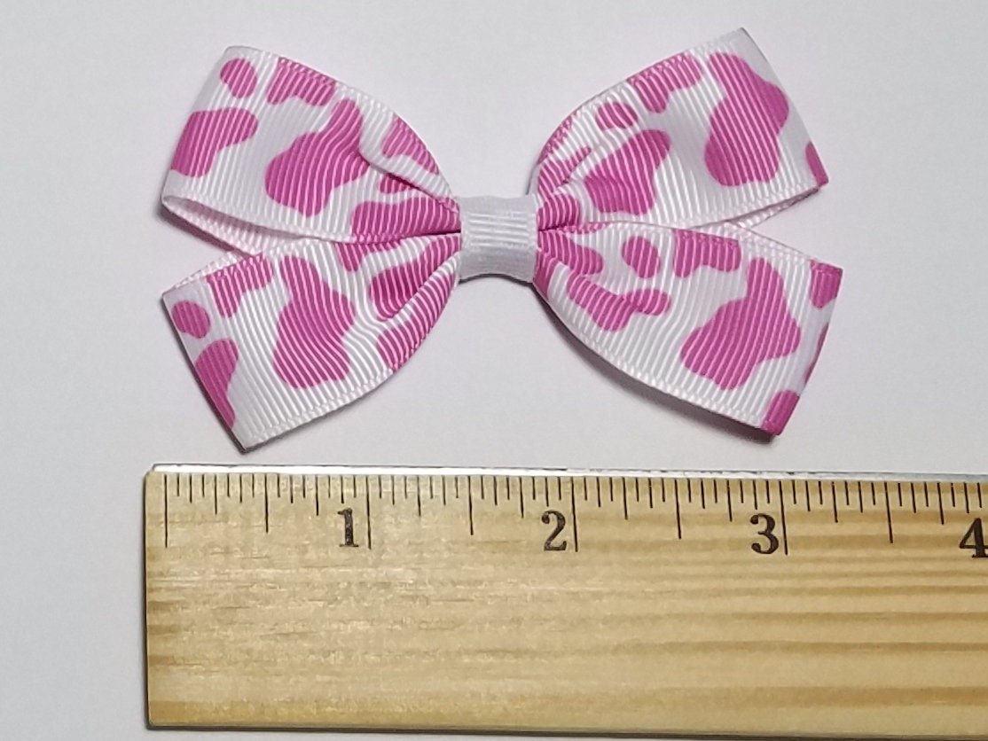 3" Pink Cow Print