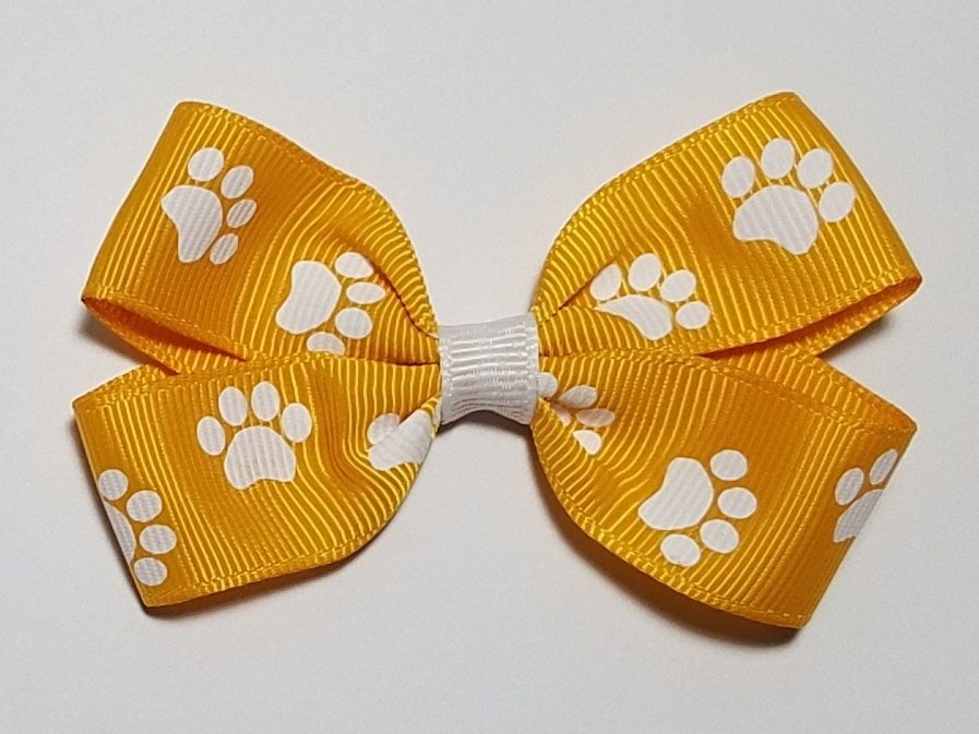 3"  Yellow Gold Paw Print 