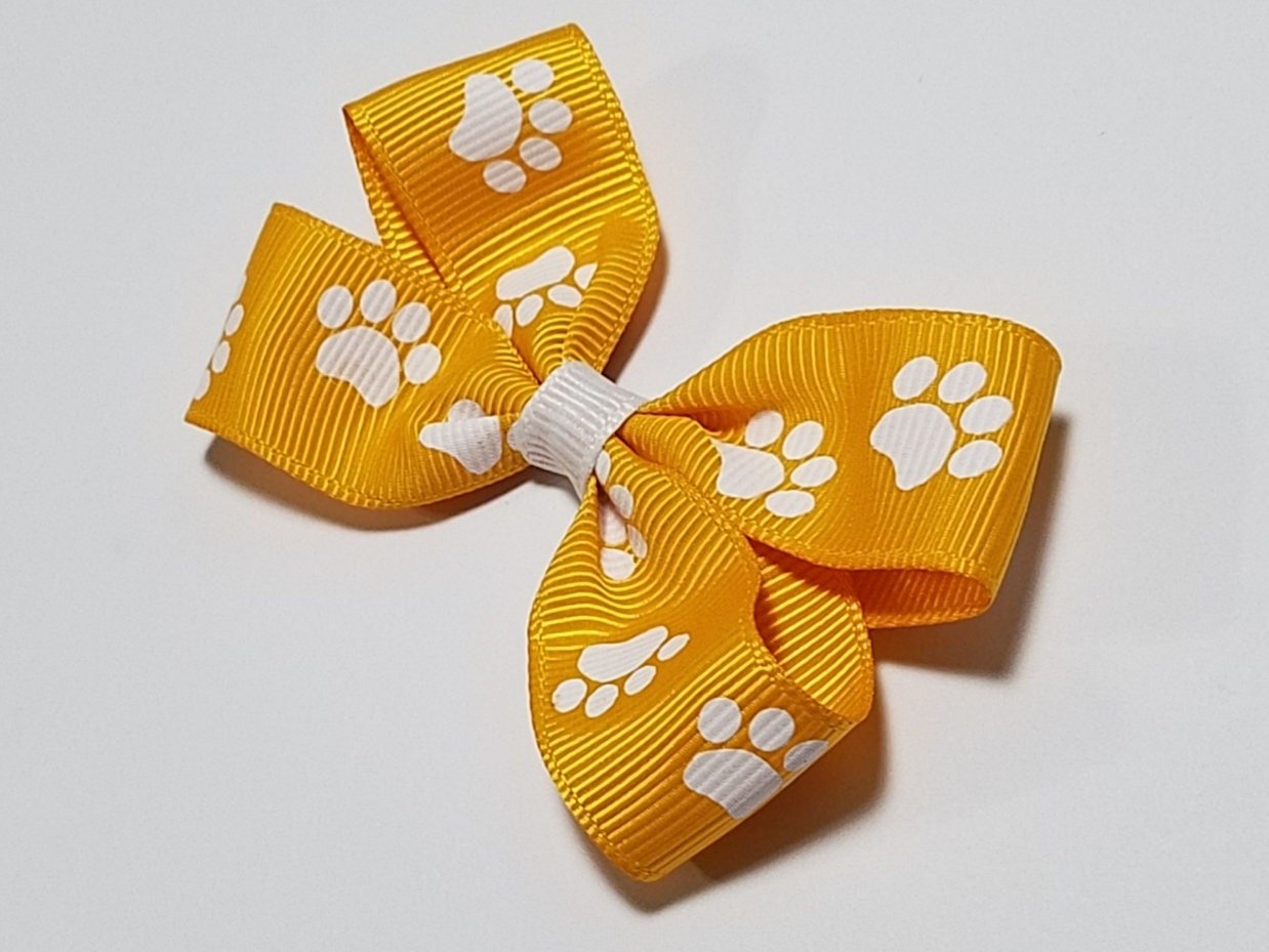 3"  Yellow Gold Paw Print 