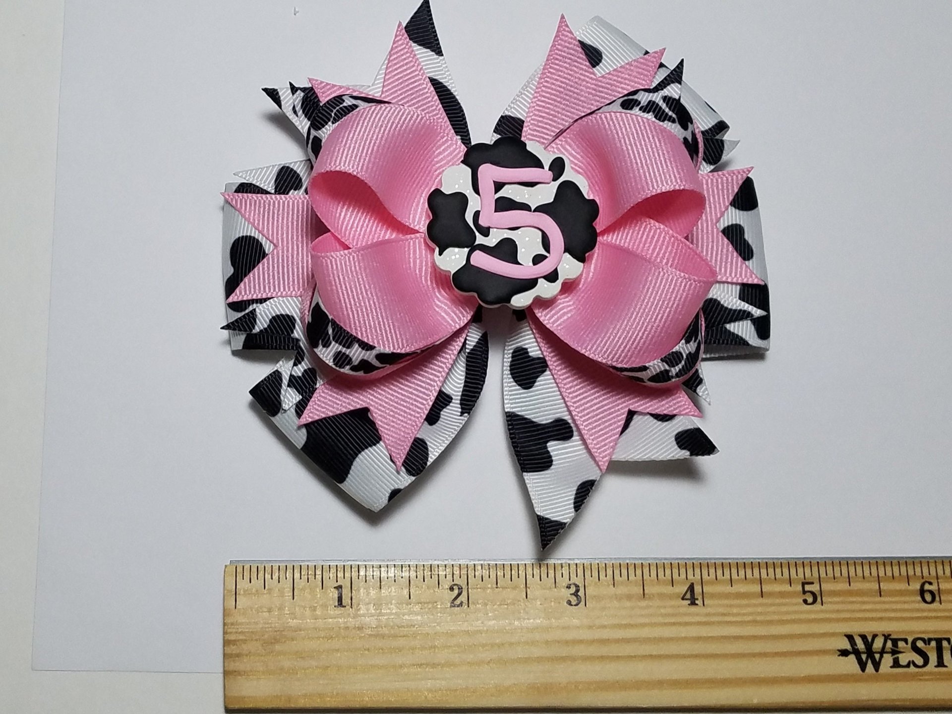 5" 5th Birthday Cow 