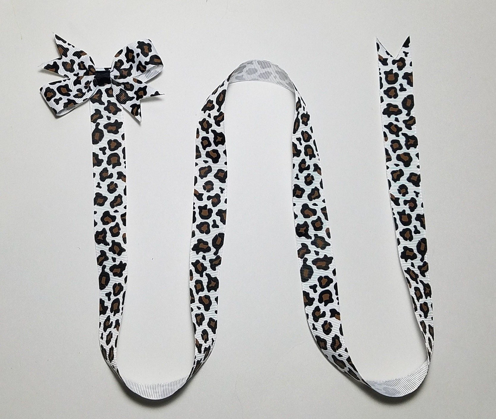 Leopard Ribbon Bow Holder