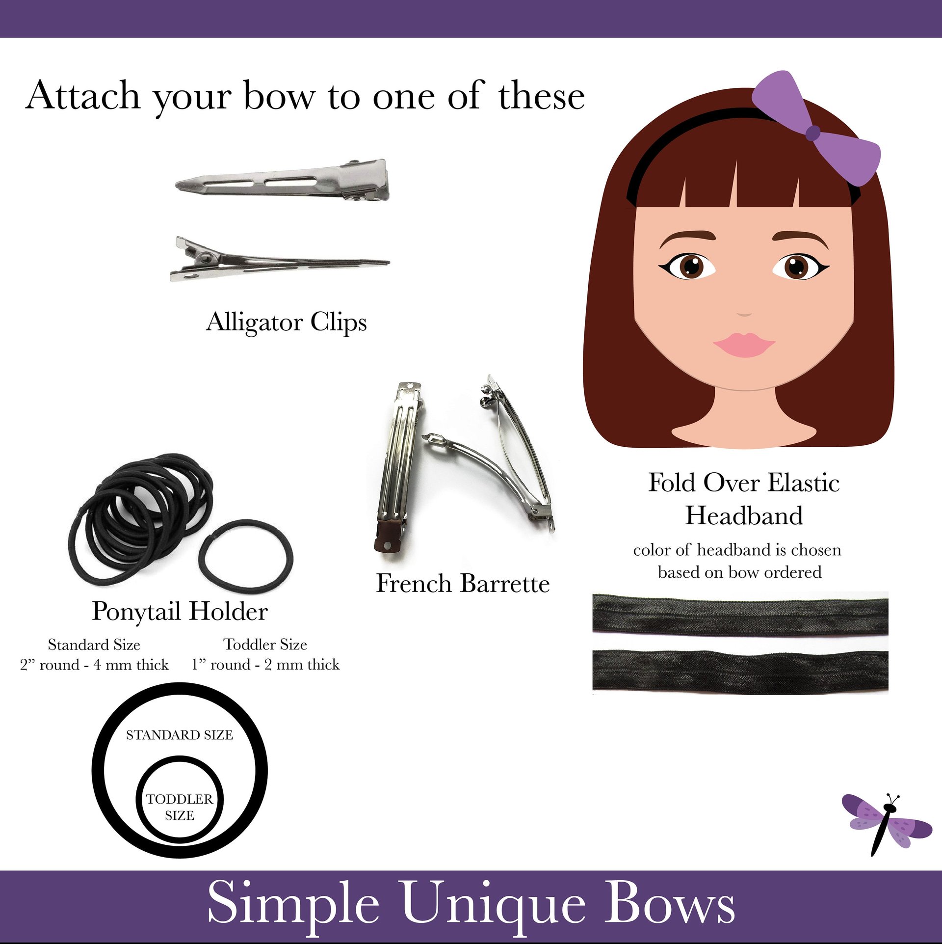 3" Horse Hair Bow