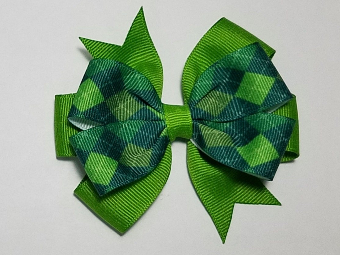 3.5" Green Argyle 