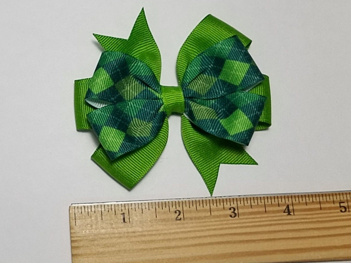 3.5" Green Argyle 