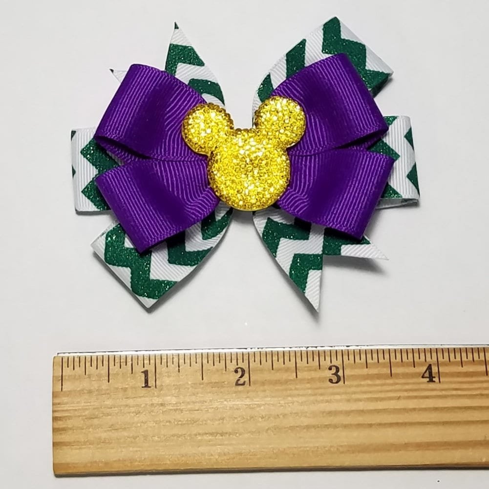 3.5" Mardi Gras Glitter