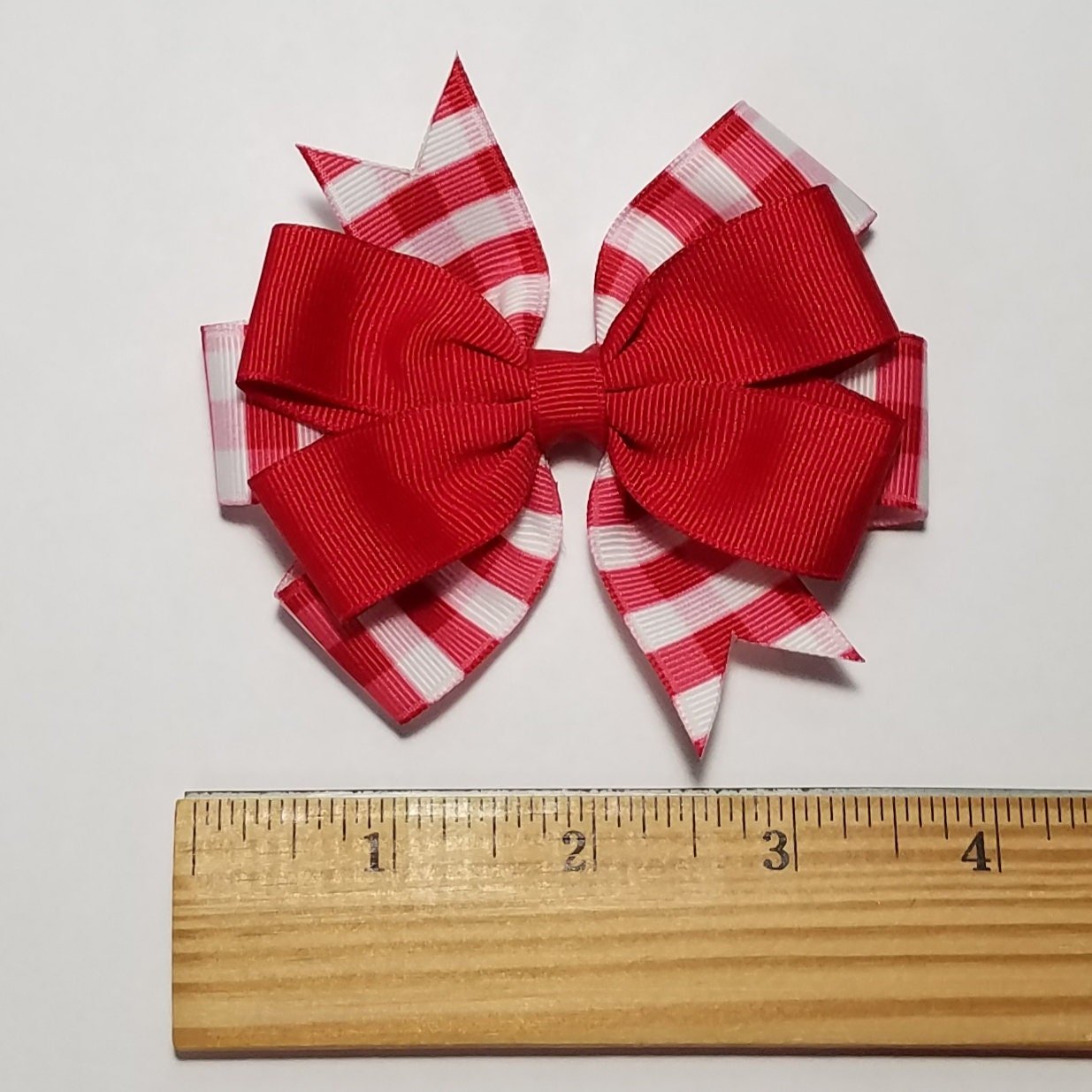 3.5" Red Gingham 