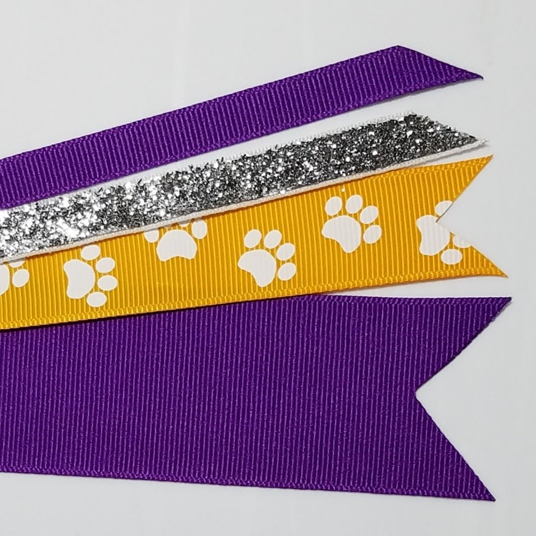 Yellow Gold Paw Print 