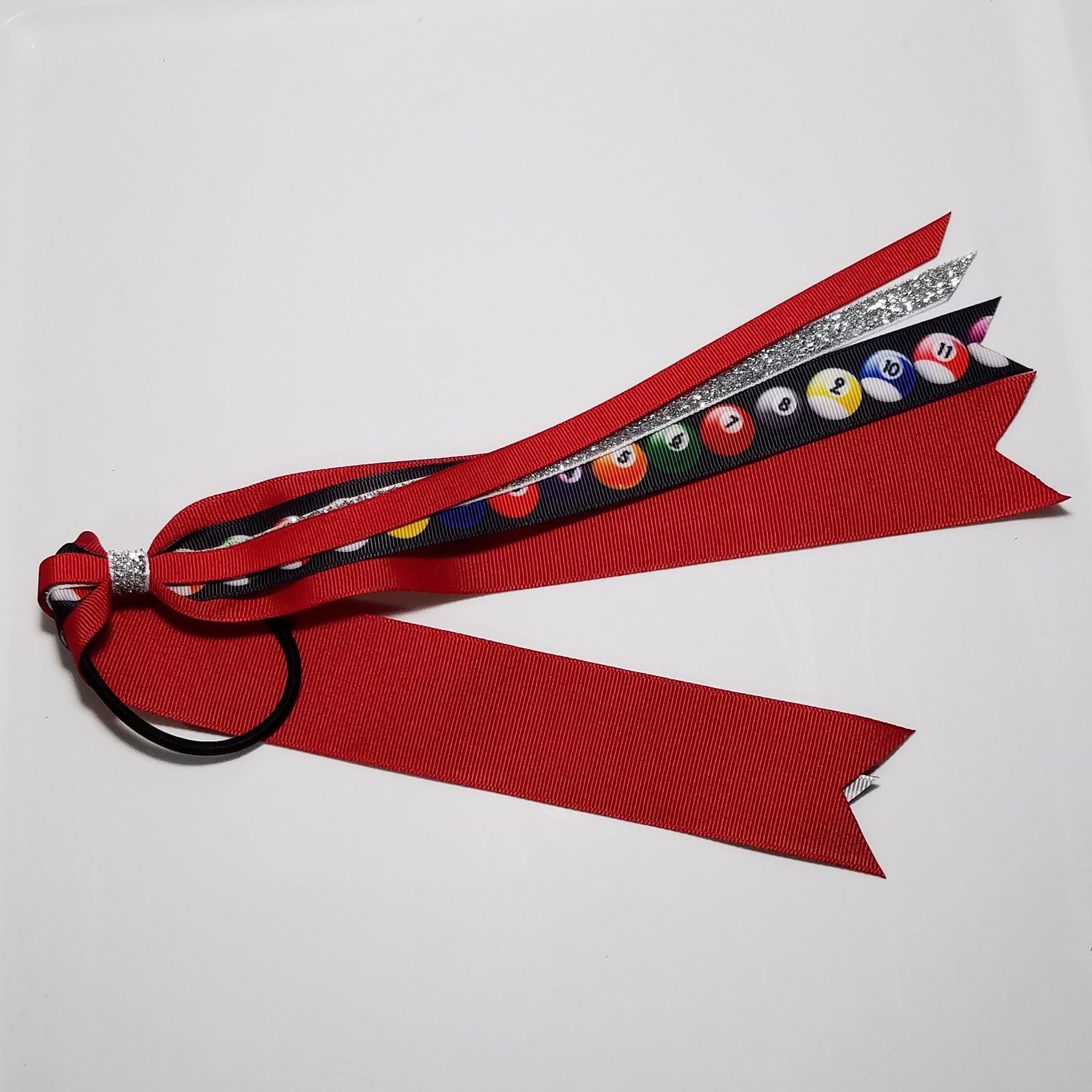 Billiard Balls Ponytail Streamer 