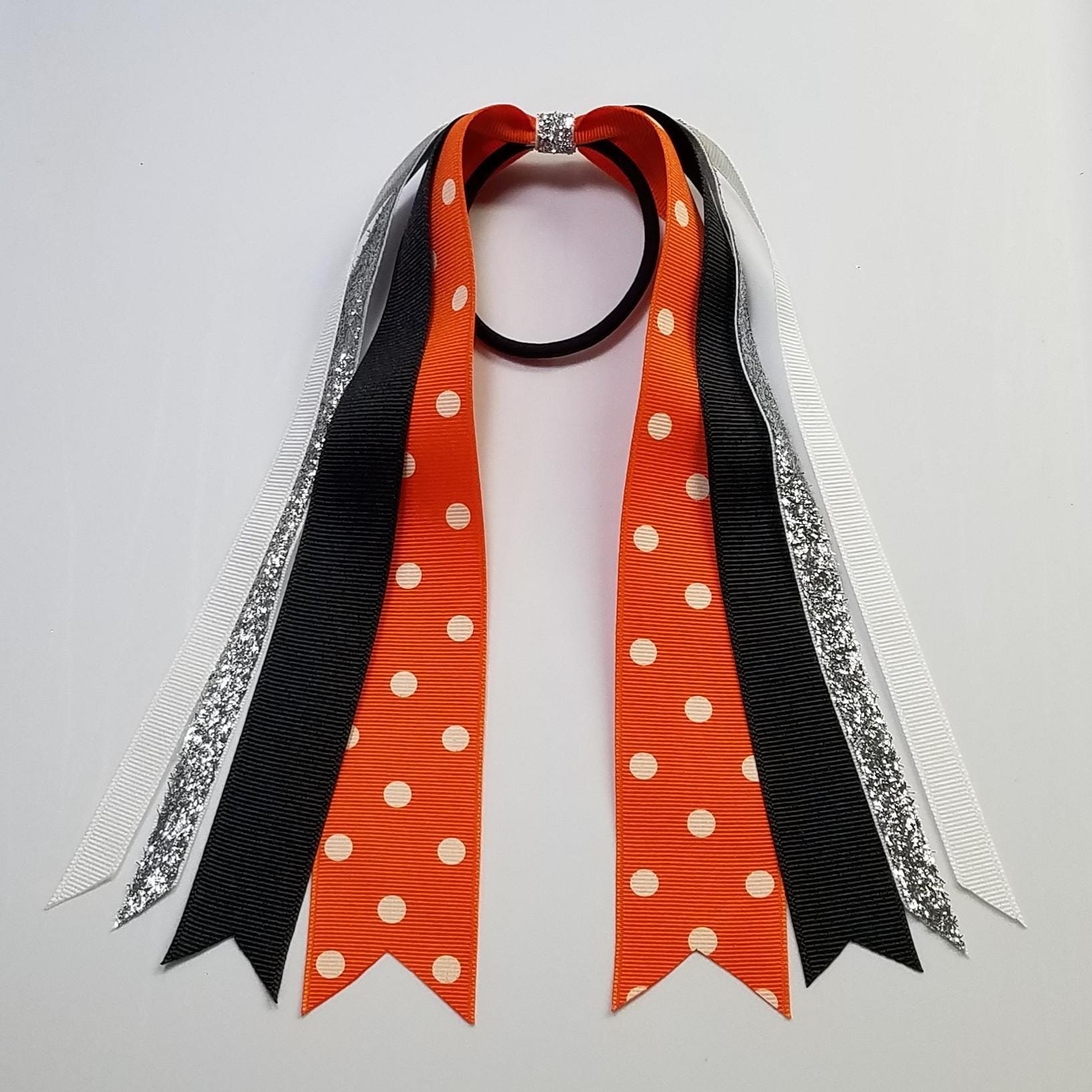 Orange Black Polka Dot 