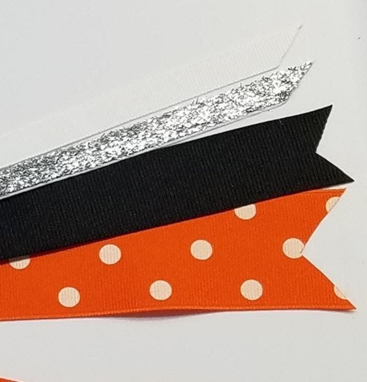 Orange Black Polka Dot 