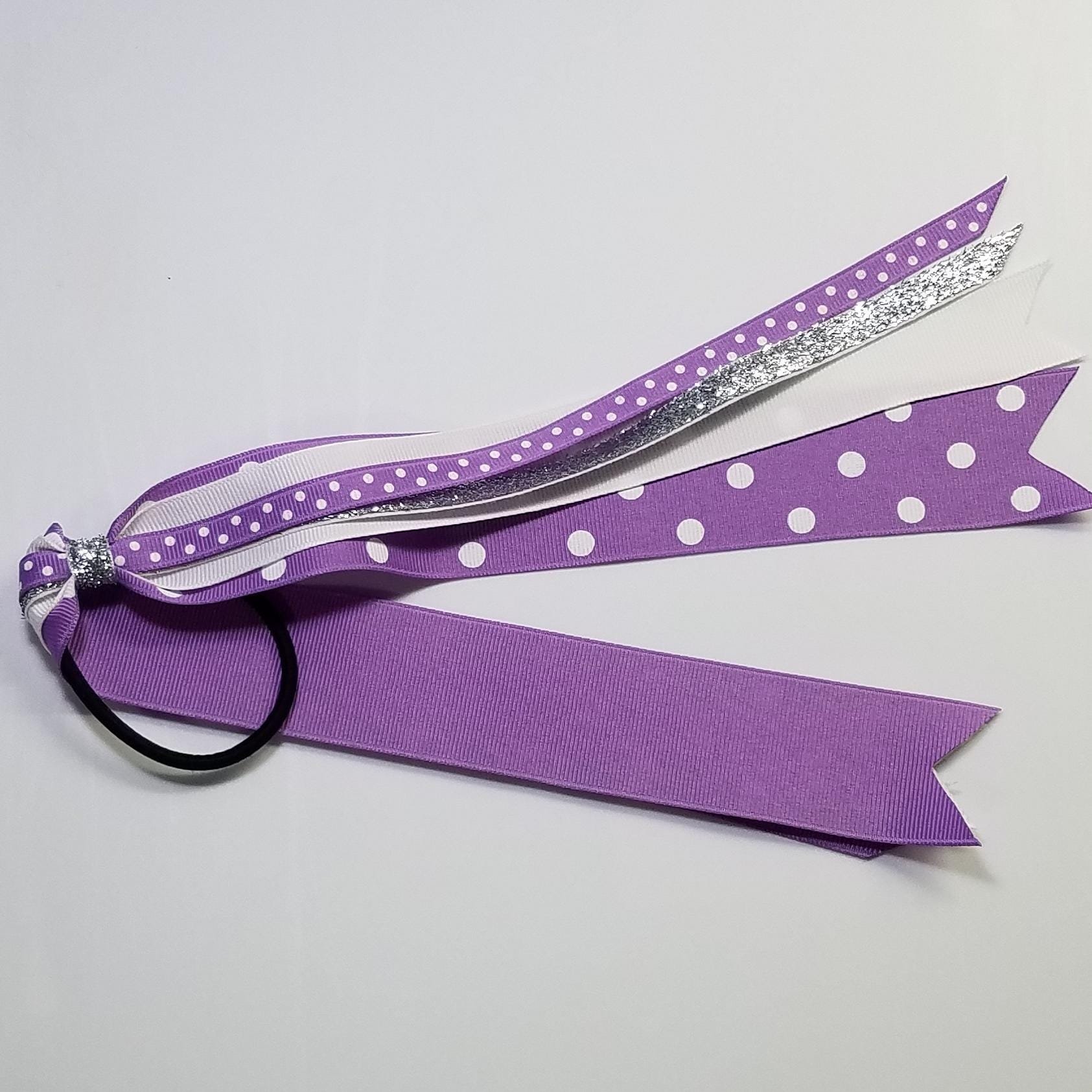 Light Orchid White Polka Dot