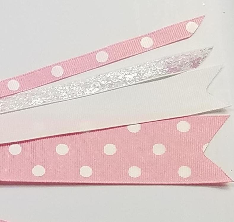 Pink White Polka Dot 