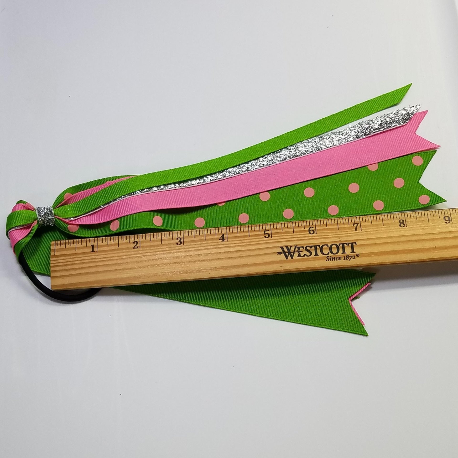 Hot Pink Apple Green Polka Dot 