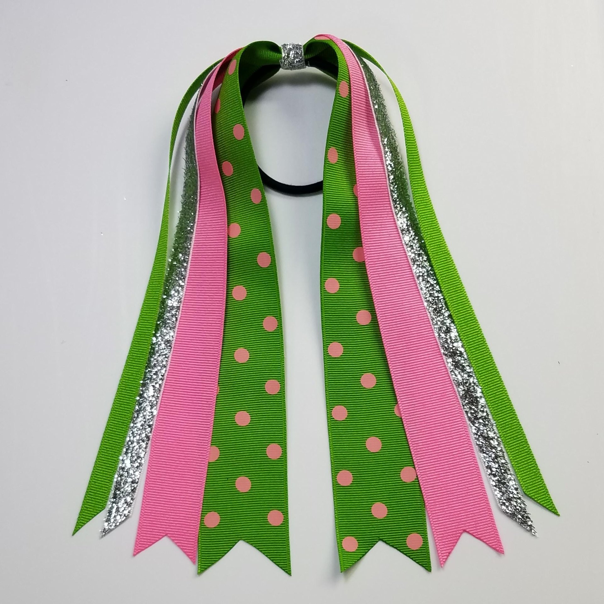 Hot Pink Apple Green Polka Dot 