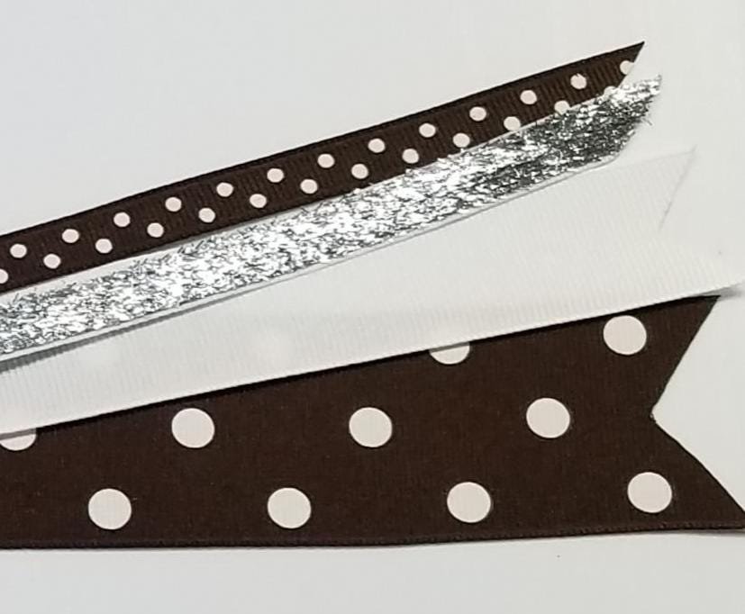 Brown White Polka Dot 