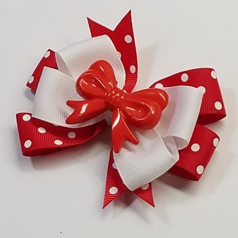 3.5" Red Polka Dot