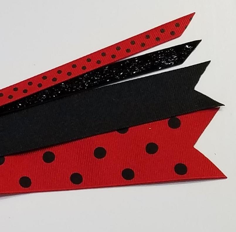 Black Red Polka Dot "Ladybug" 