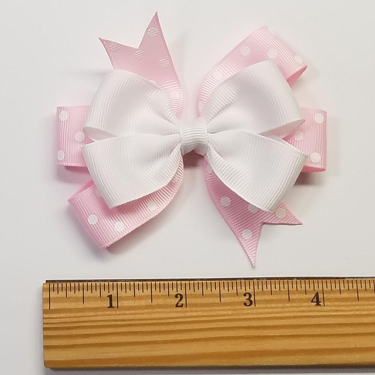 3.5" Baby Pink Polka Dot 