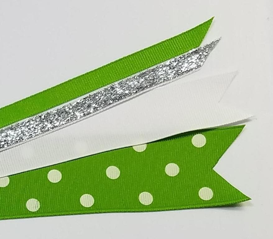 Apple Green White Polka Dot