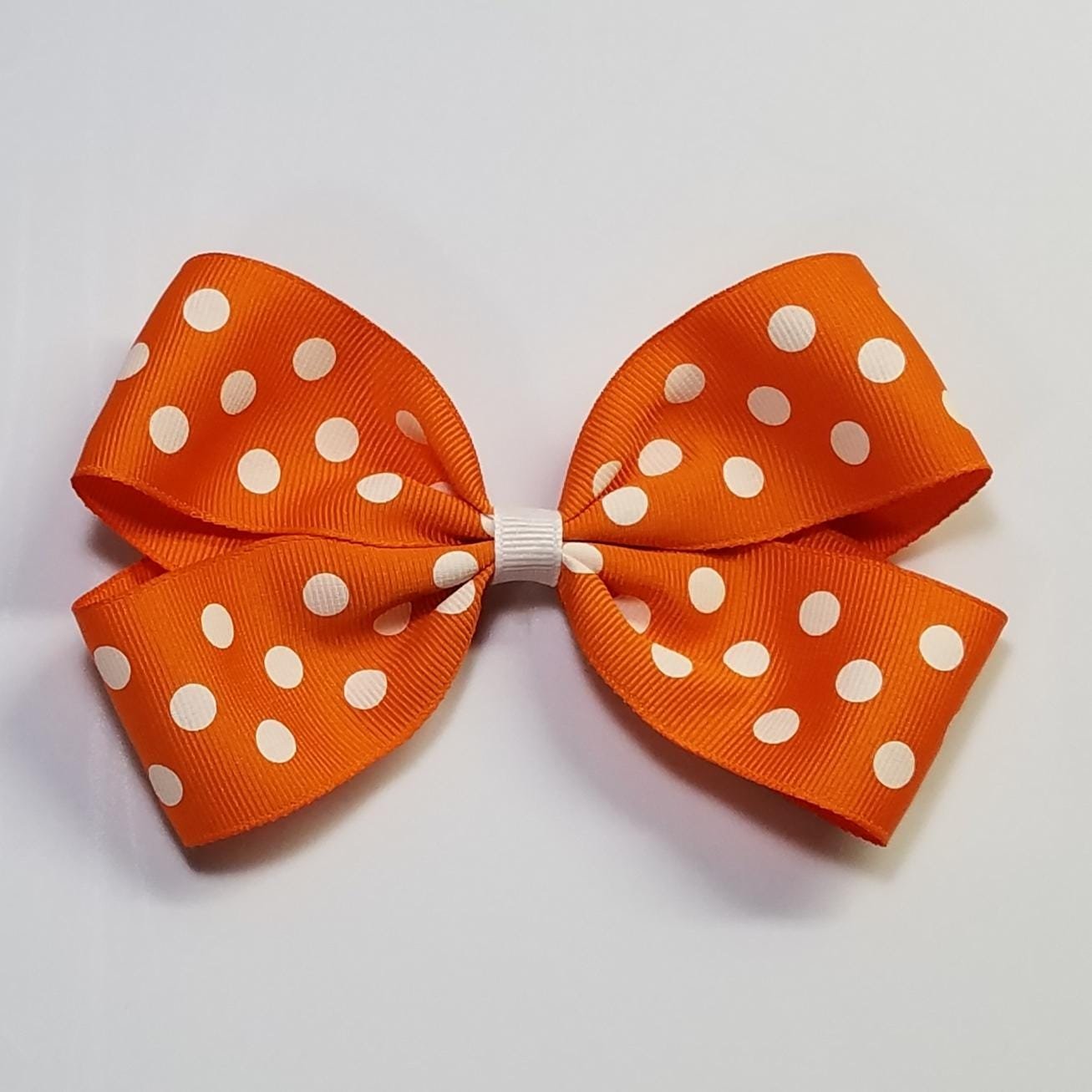 5" Orange Polka Dot 