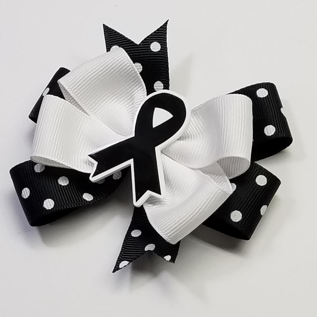 3.5" Black Awareness Ribbon 