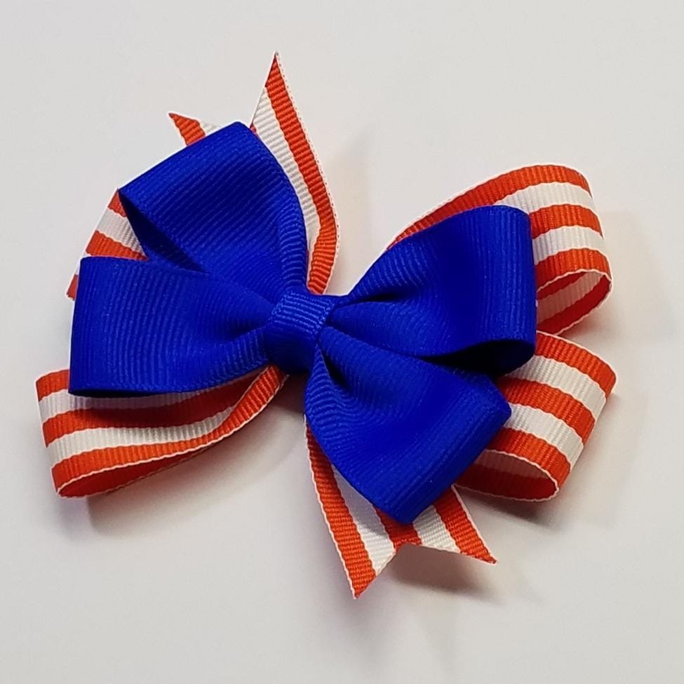 3.5" Electric Blue Orange Stripe 