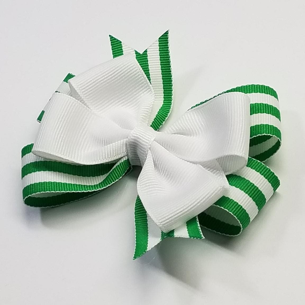 3.5" Emerald Green White Stripe 