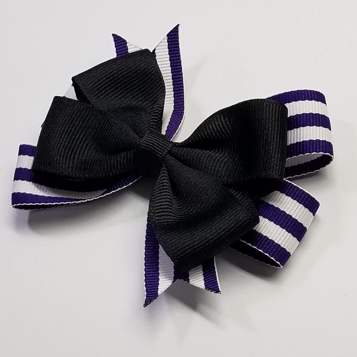 3.5" Black Regal Purple Stripe