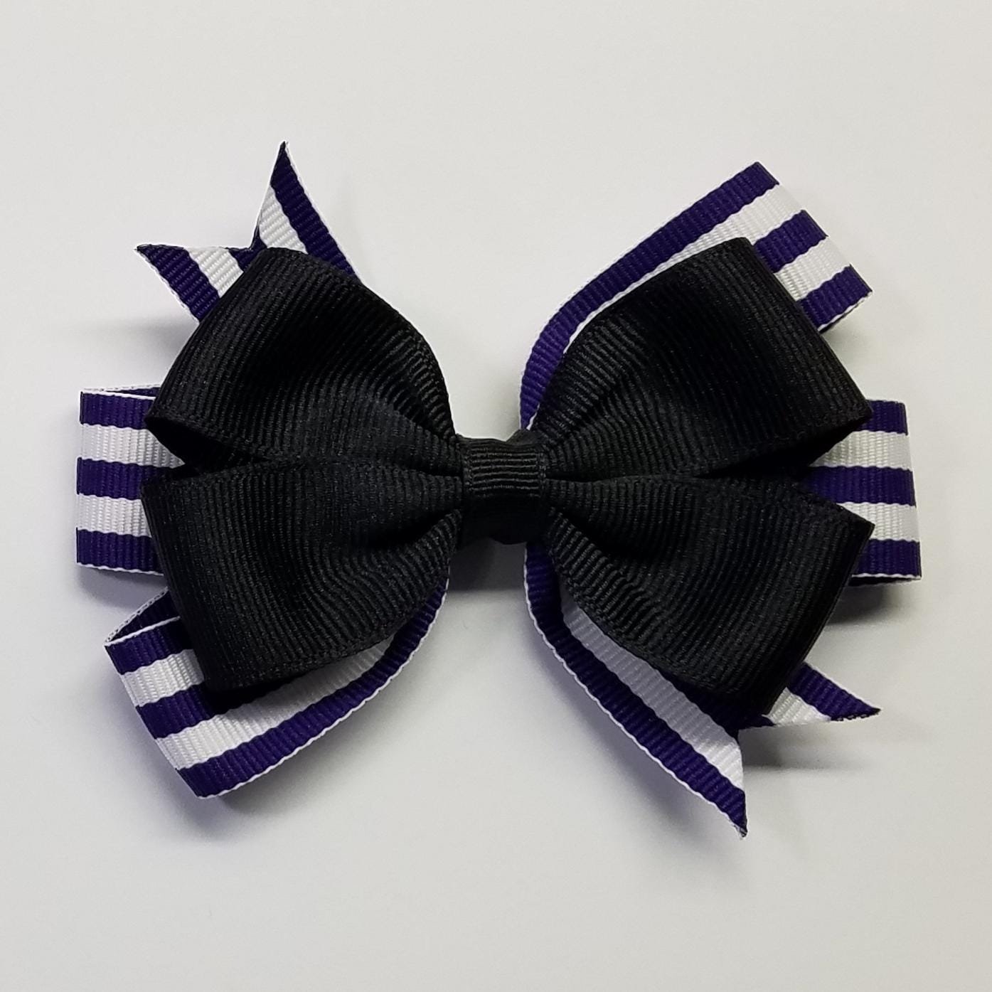 3.5" Black Regal Purple Stripe