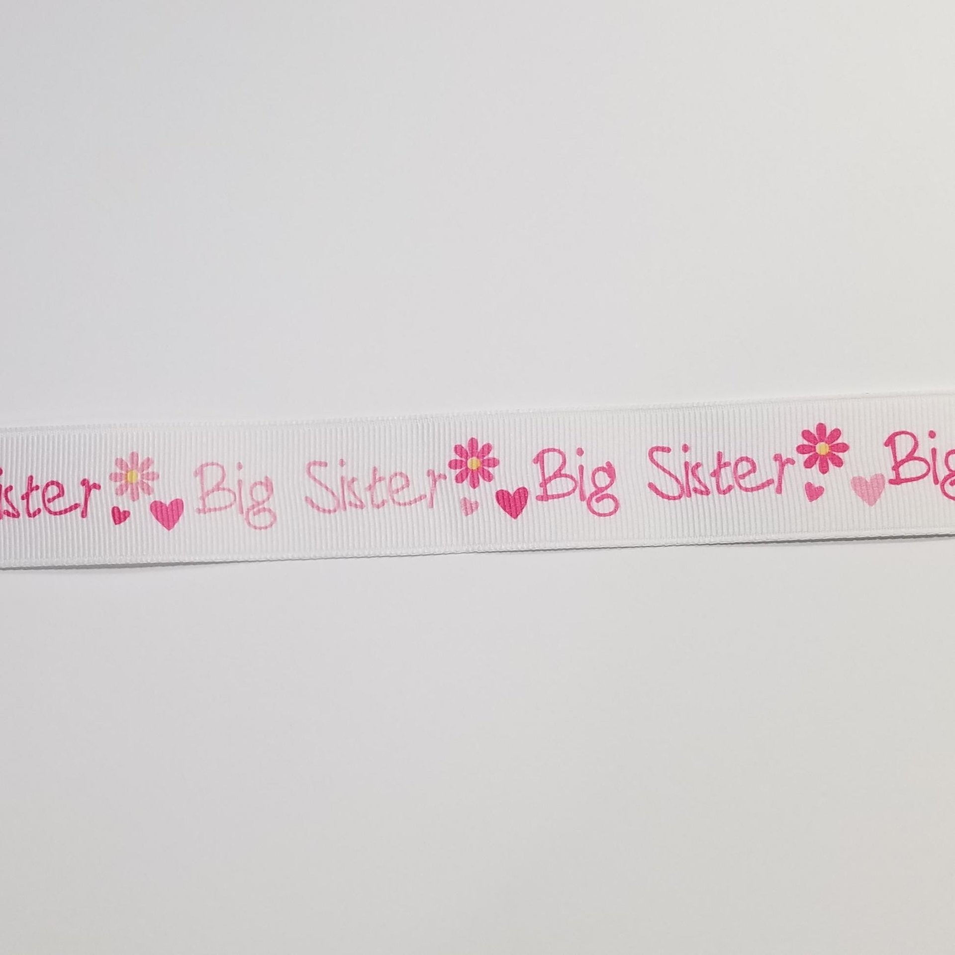 Big Sister TODDLER Ponytail Streamer on Toddler Size Hair Tie