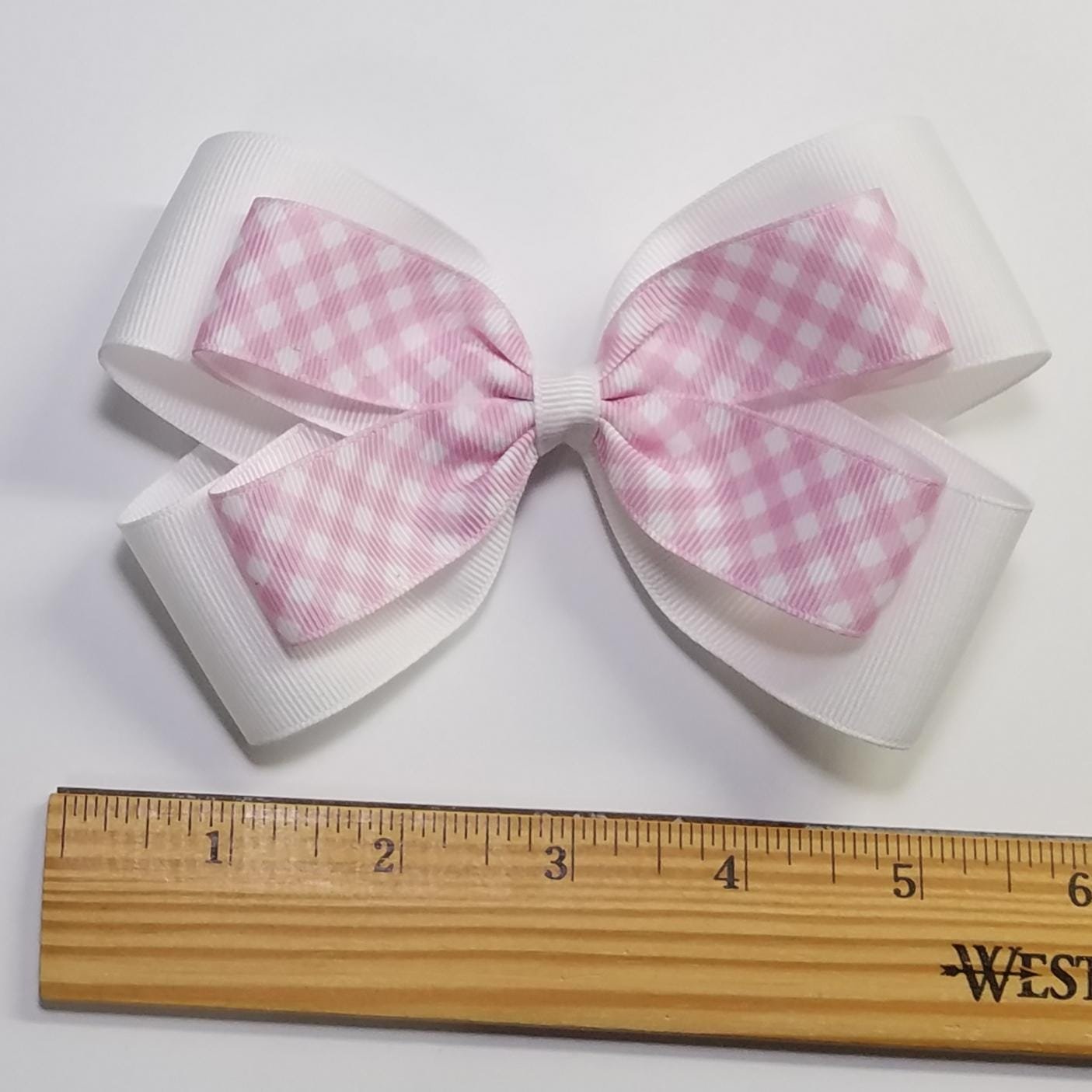 5" Pink Gingham 