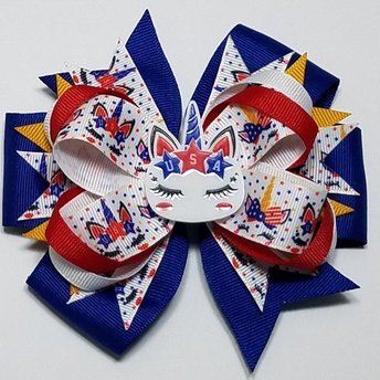 5" Unicorn Patriotic 