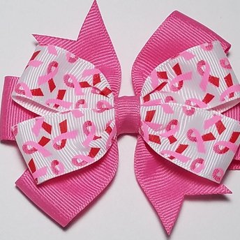 3.5" Pink & Red Awareness 