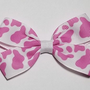 3" Pink Cow Print