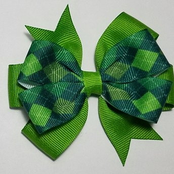 3.5" Green Argyle 