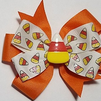 3.5" Candy Corn Glitter