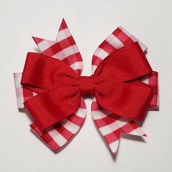 3.5" Red Gingham 