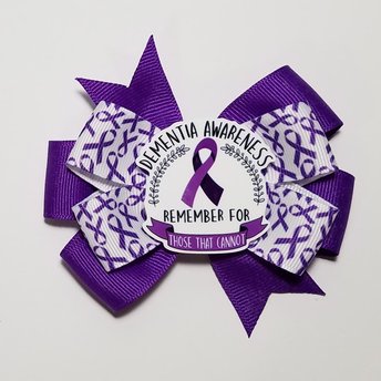 3.5" Dementia Awareness Ribbon 