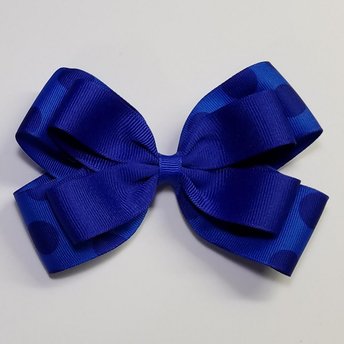 5" Royal Blue Polka Dot 