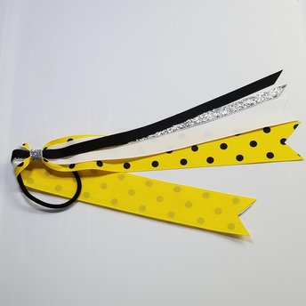 Yellow Black Polka Dot 