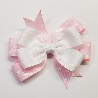 3.5" Baby Pink Polka Dot 