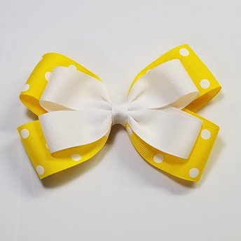 5" Yellow Polka Dot 