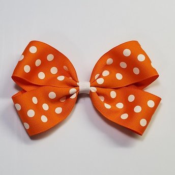 5" Orange Polka Dot 