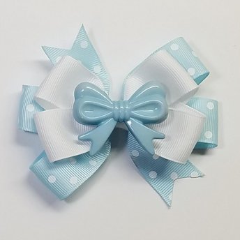 3.5" Blue Polka Dot 